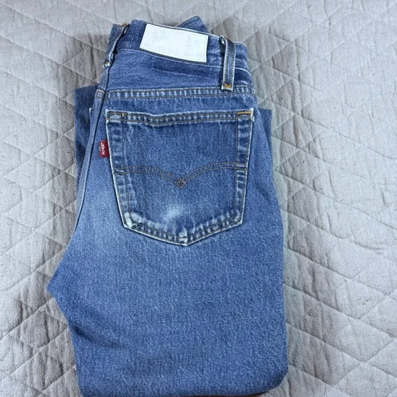 RE/DONE The CRAWFORD Straight Leg Women’s Jeans Classic Blue size 24 - Picture 7 of 15